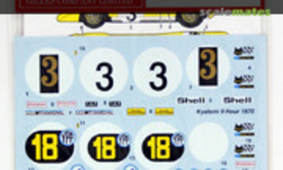 1:24 Ferrari 512S Ecuria Francorchamps #3, 18, 26 (Studio27 ST27-DC1124) ST27-DC1124