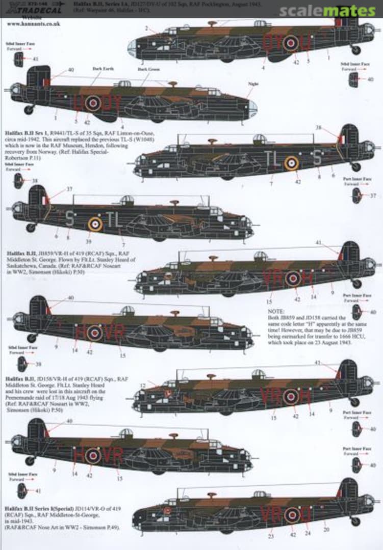 Boxart Handley-Page Halifax B.II/B.II Series 1A X72-146 Xtradecal Boxart Handley-Page Halifax B.II/B.II Series 1A X72-146 Xtradecal