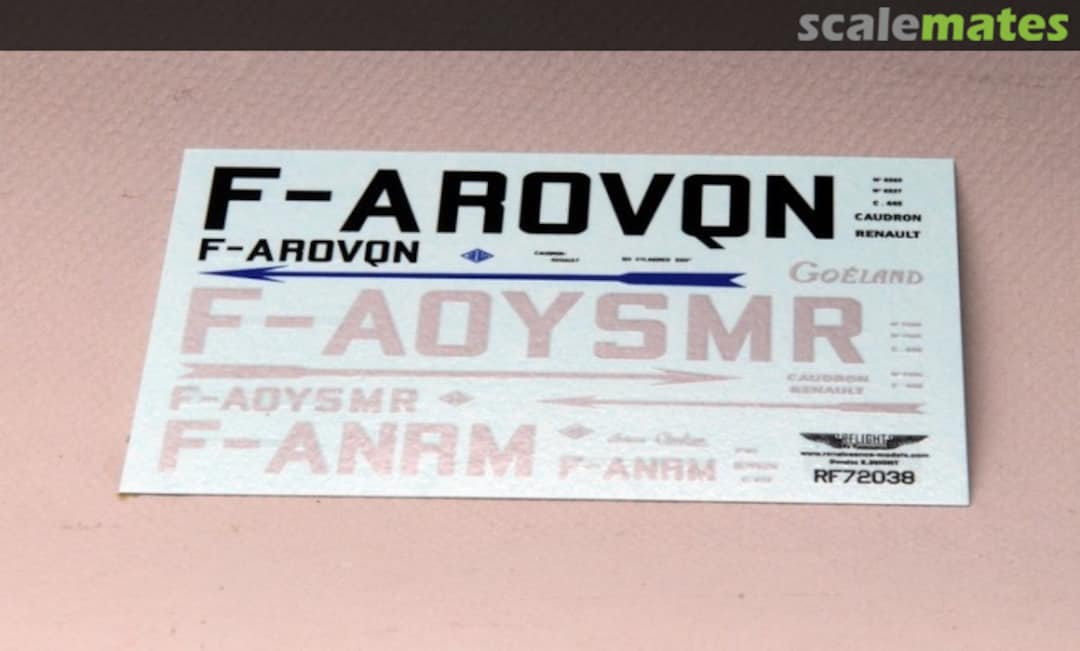 Boxart Air Bleu: Caudron C.445 Goéland & C.635 Simoun RF72038 Renaissance Boxart Air Bleu: Caudron C.445 Goéland & C.635 Simoun RF72038 Renaissance