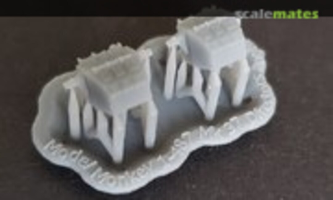 1:487 USS Hornet CV-8 Mk.37 Fire Control Directors, angle-back (Model Monkey 487-Mk37 angleback)