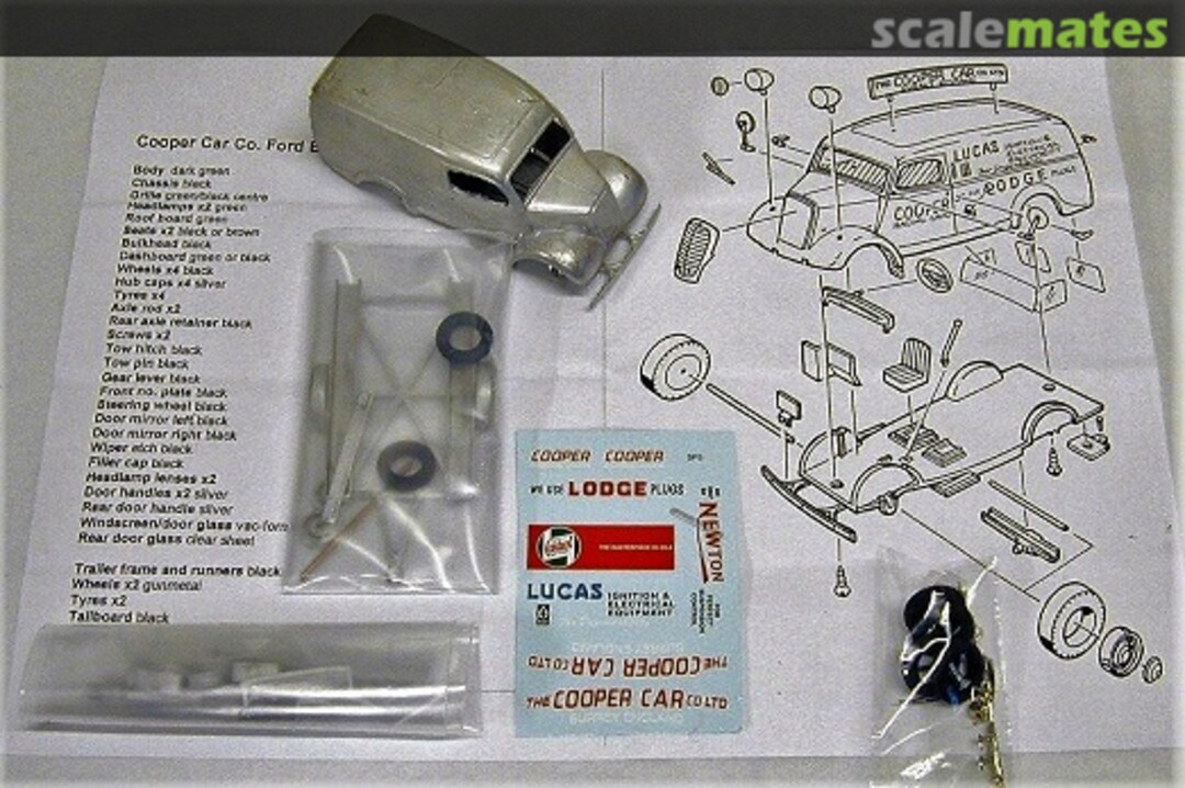 Boxart Cooper Van + Trailer SPEC05 Scale Model Technical Service Boxart Cooper Van + Trailer SPEC05 Scale Model Technical Service