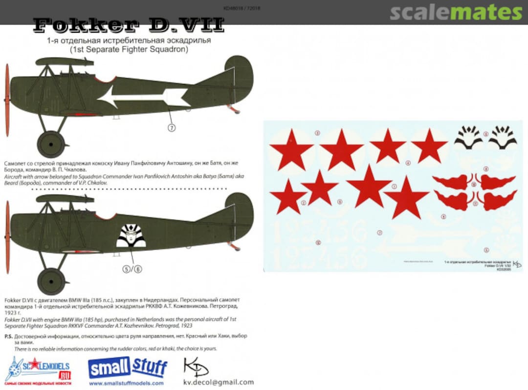 Boxart Fokker D.VII KD32005 Klastr Decol Boxart Fokker D.VII KD32005 Klastr Decol