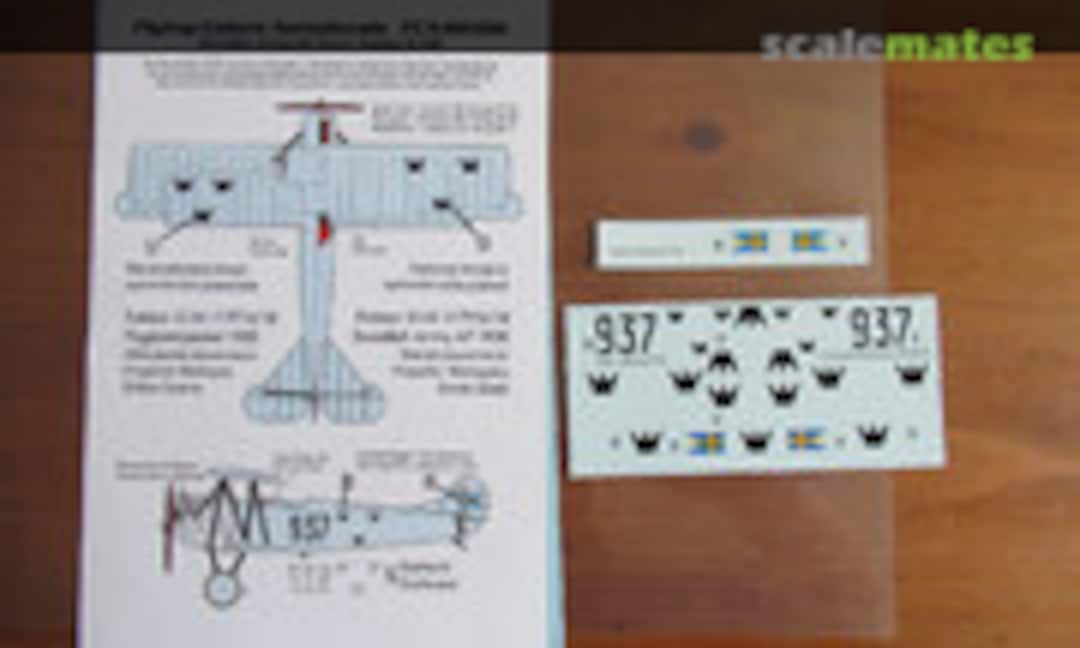 1:48 Swedish Army Air Force Fokker D.VIIIF No 937 (Flying Colors Aerodecals 48106) 48106