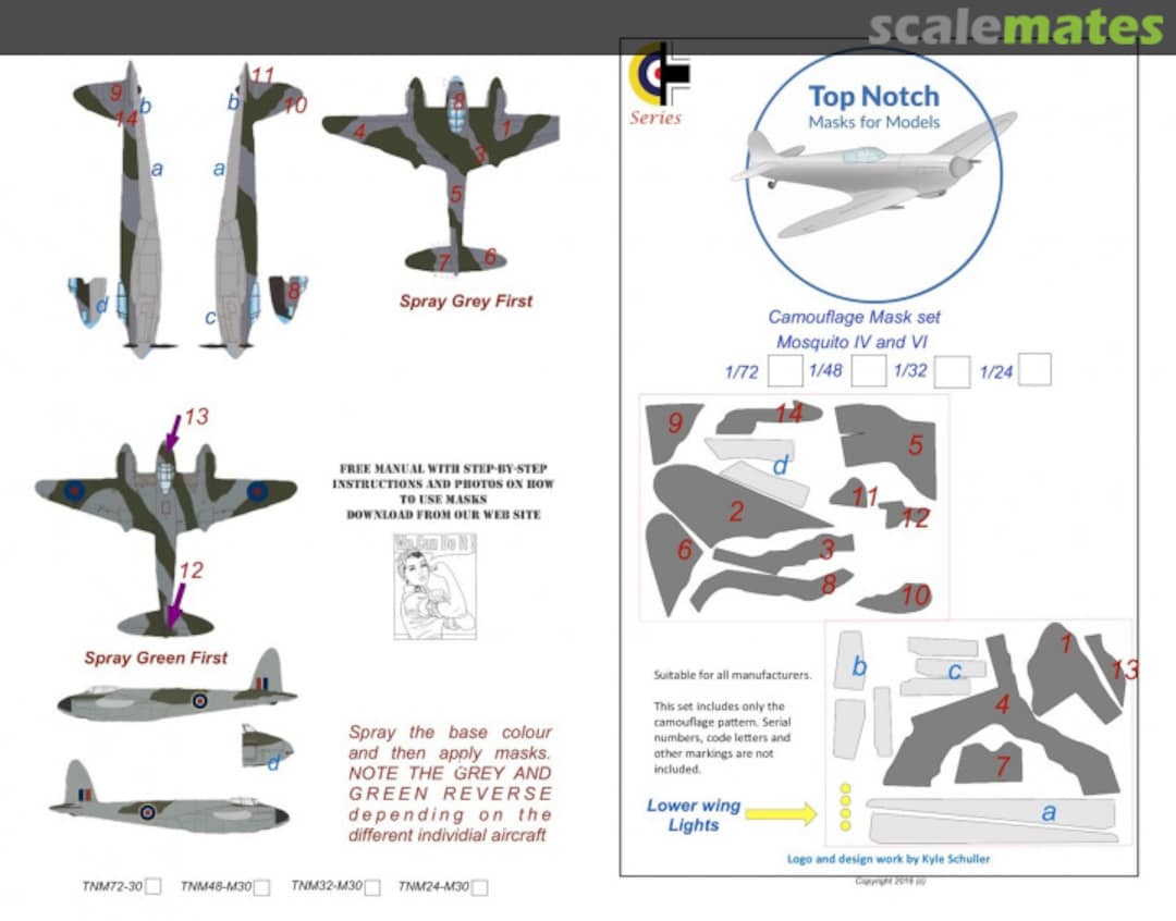 Boxart Mosquito IV and VI TNM32-30 TopNotch Boxart Mosquito IV and VI TNM32-30 TopNotch