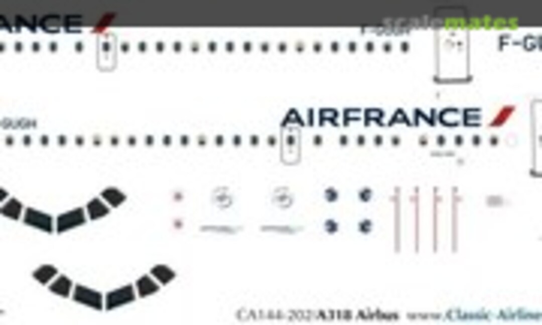 1:144 Air France (new) A318 (Classic Airlines CA144-202) CA144-202