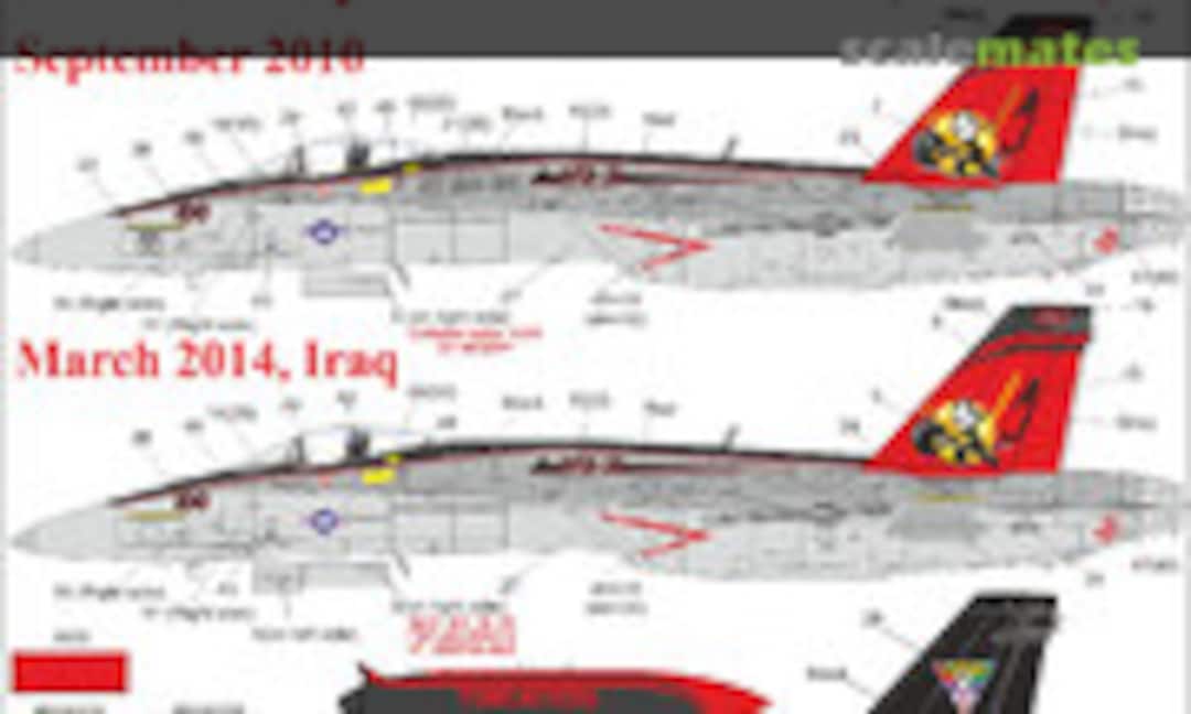 1:32 F/A-18E Super Hornet VFA-31 (red tail) with stencils (UpRise Decal UR32110) UR32110