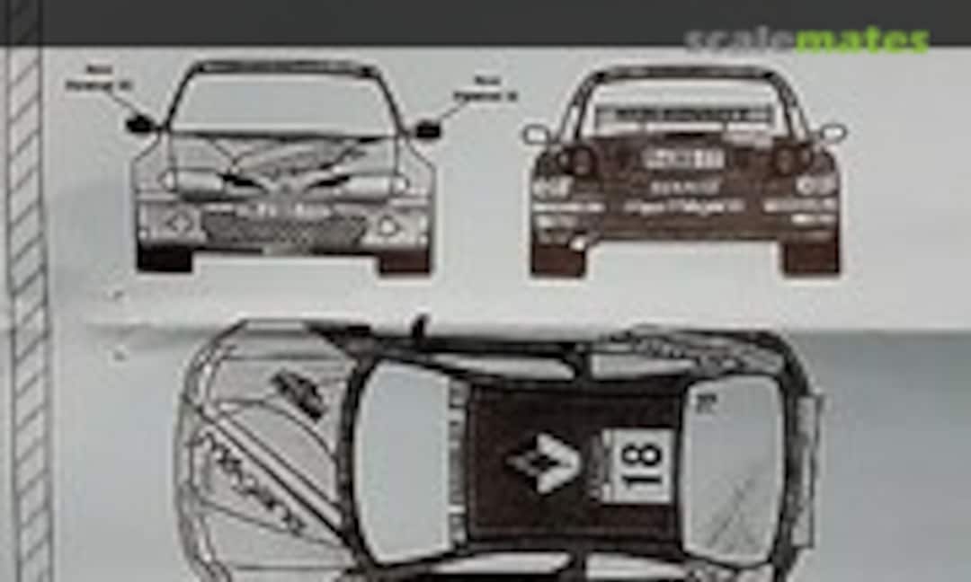 1:43 Renault Mégane Maxi [M-4393-TT] &quot;RED RENAULT&quot; (RACING43 R.D.22)