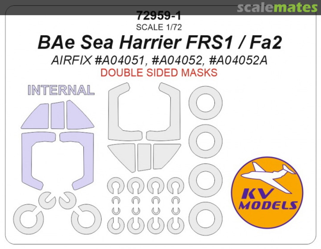 Boxart BAe Sea Harrier FRS1 (Double sided) 72959-1 KV Models Boxart BAe Sea Harrier FRS1 (Double sided) 72959-1 KV Models