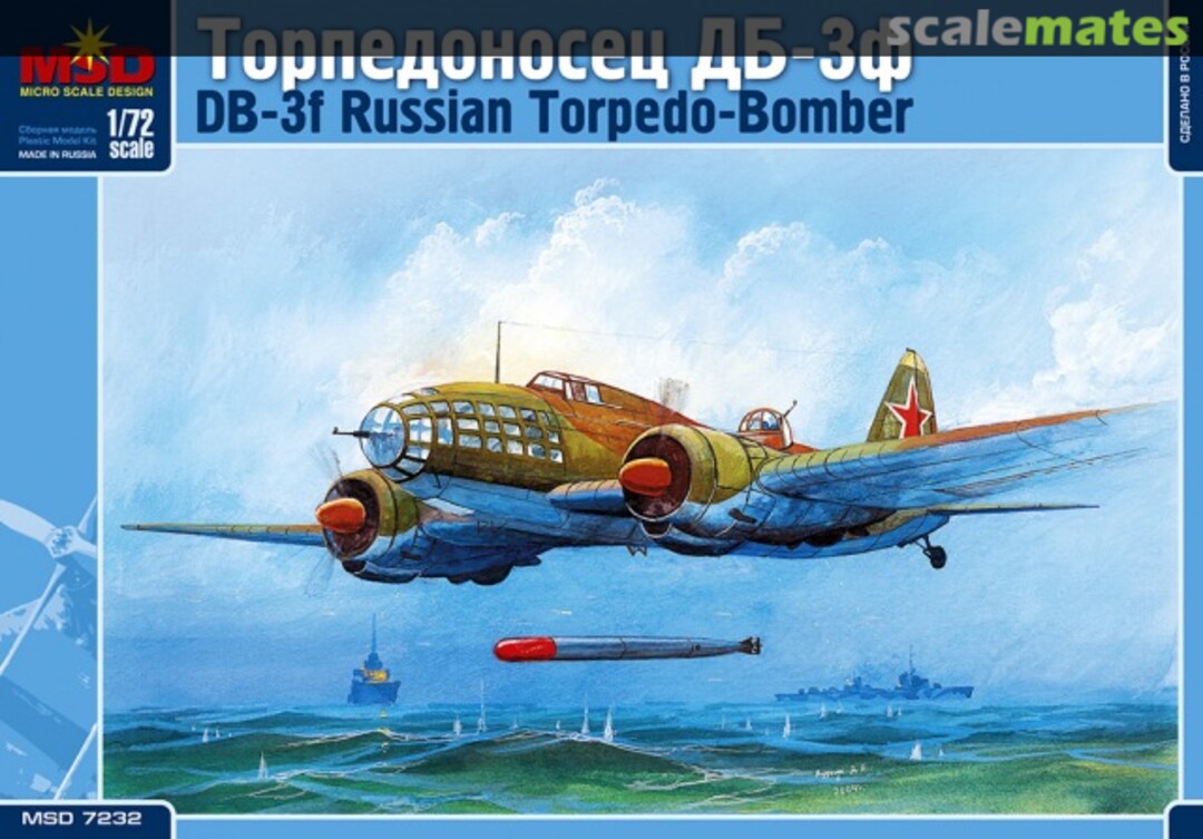 Boxart DB-3f Russian Torpedo-Bomber 7232 MSD Micro Scale Design
