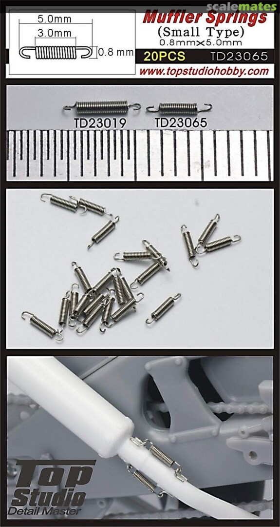 Boxart Muffler Springs (Small Type) TD23065 Top Studio Boxart Muffler Springs (Small Type) TD23065 Top Studio