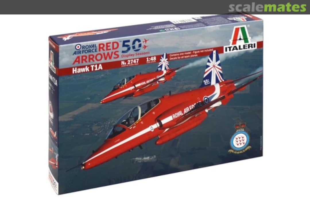 Boxart Hawk T1A ''Red Arrows 50 display seasons'' 2747 Italeri Boxart Hawk T1A ''Red Arrows 50 display seasons'' 2747 Italeri