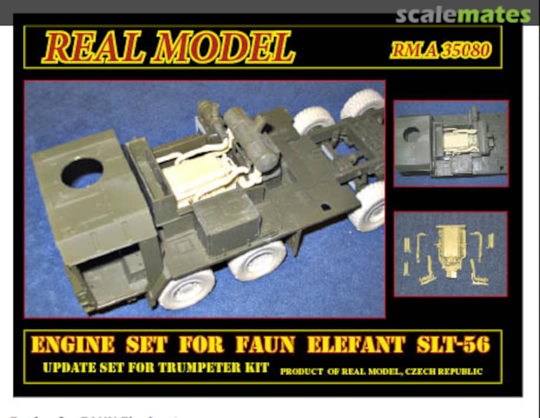 Boxart Engine set for Faun Elefant SLT-56 RMA35080 Real Model Boxart Engine set for Faun Elefant SLT-56 RMA35080 Real Model