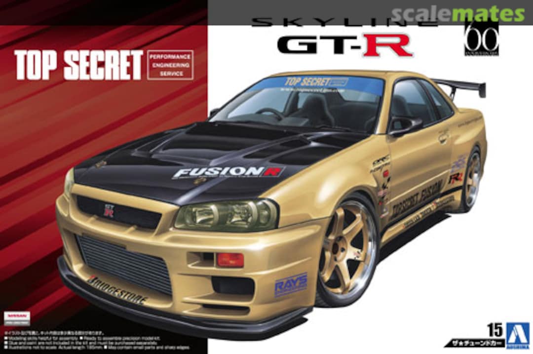Boxart Top Secret BNR34 Skyline GT-R '02 (Nissan) 053041 Aoshima Boxart Top Secret BNR34 Skyline GT-R '02 (Nissan) 053041 Aoshima