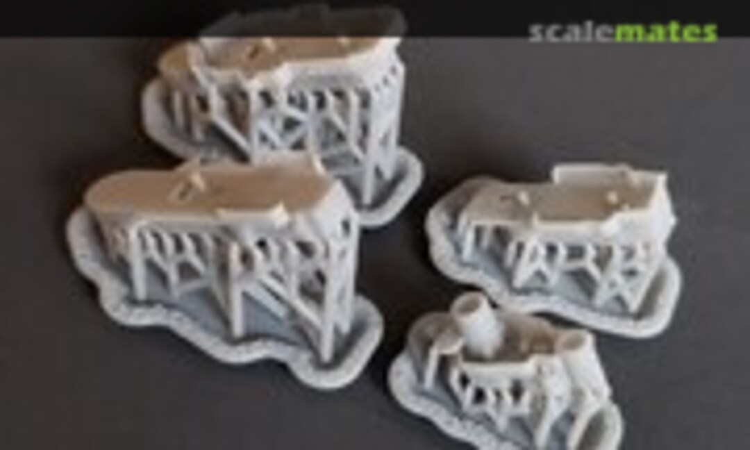 1:700 Cleveland Class Light Cruiser "Square Bridge" (Model Monkey 700-CL55 square bridge) 700-CL55 square bridge