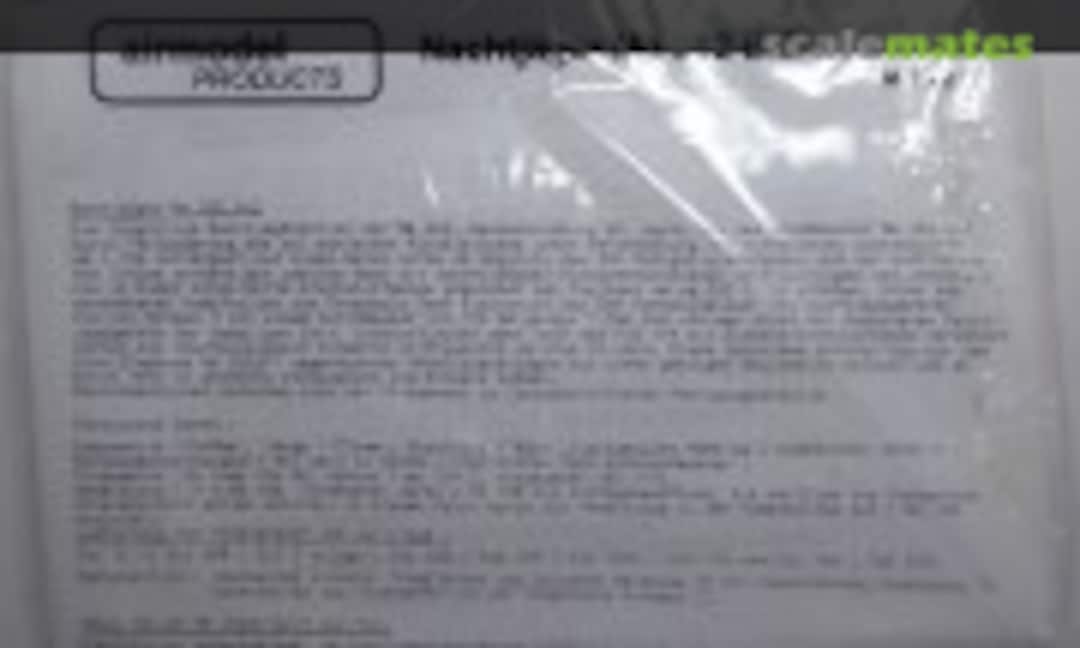 1:72 Nachtjäger Me 262B-2 (Airmodel AM-112) AM-112