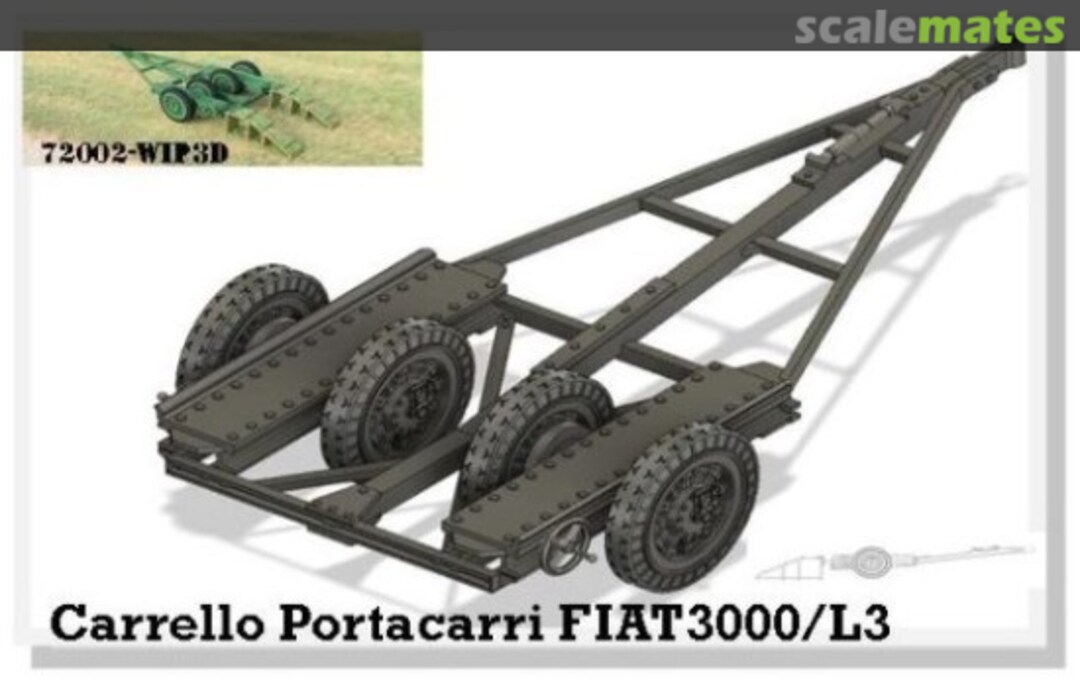 Boxart Carrello Portacarri FIAT3000/L3 72002-WIP3D WIP3D Boxart Carrello Portacarri FIAT3000/L3 72002-WIP3D WIP3D