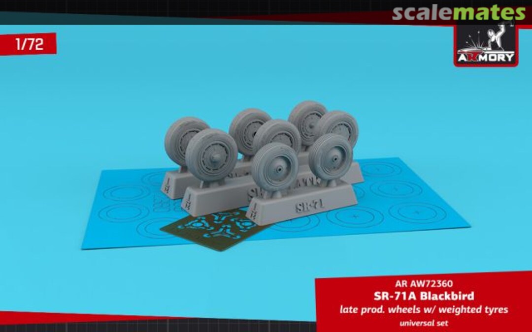 Boxart SR-71A Blackbird late type wheels w/ weighted tyres AW72360 Armory Boxart SR-71A Blackbird late type wheels w/ weighted tyres AW72360 Armory