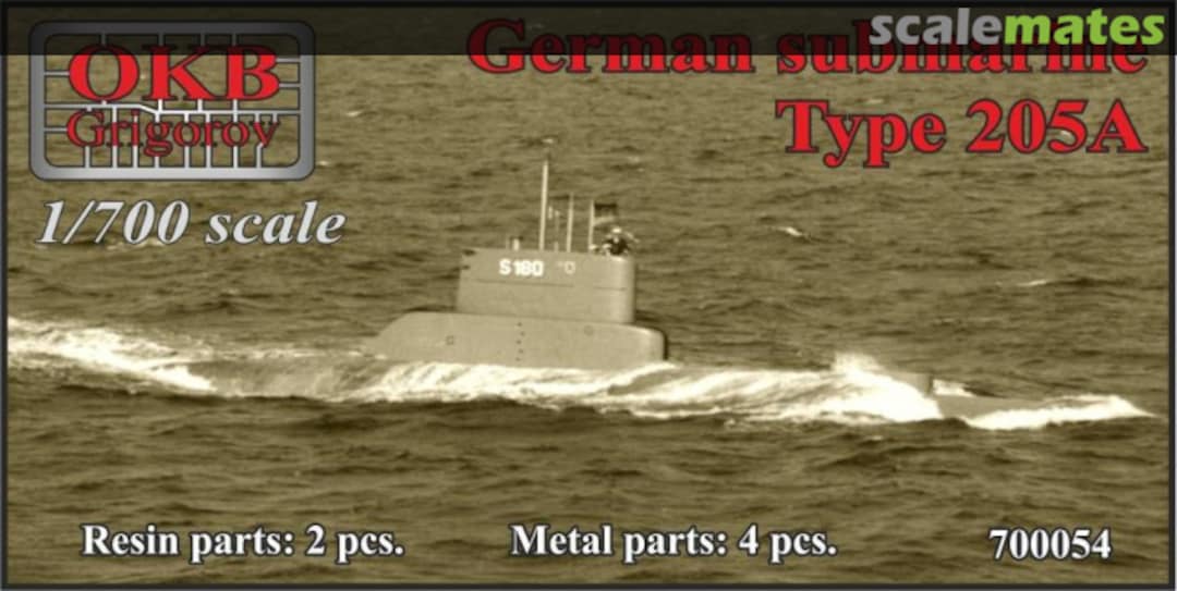 Boxart Type 205A submarine 700054 OKB Grigorov
