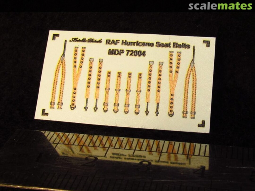 Boxart RAF Hurricane seat belts MDP72004 Metallic Details Boxart RAF Hurricane seat belts MDP72004 Metallic Details