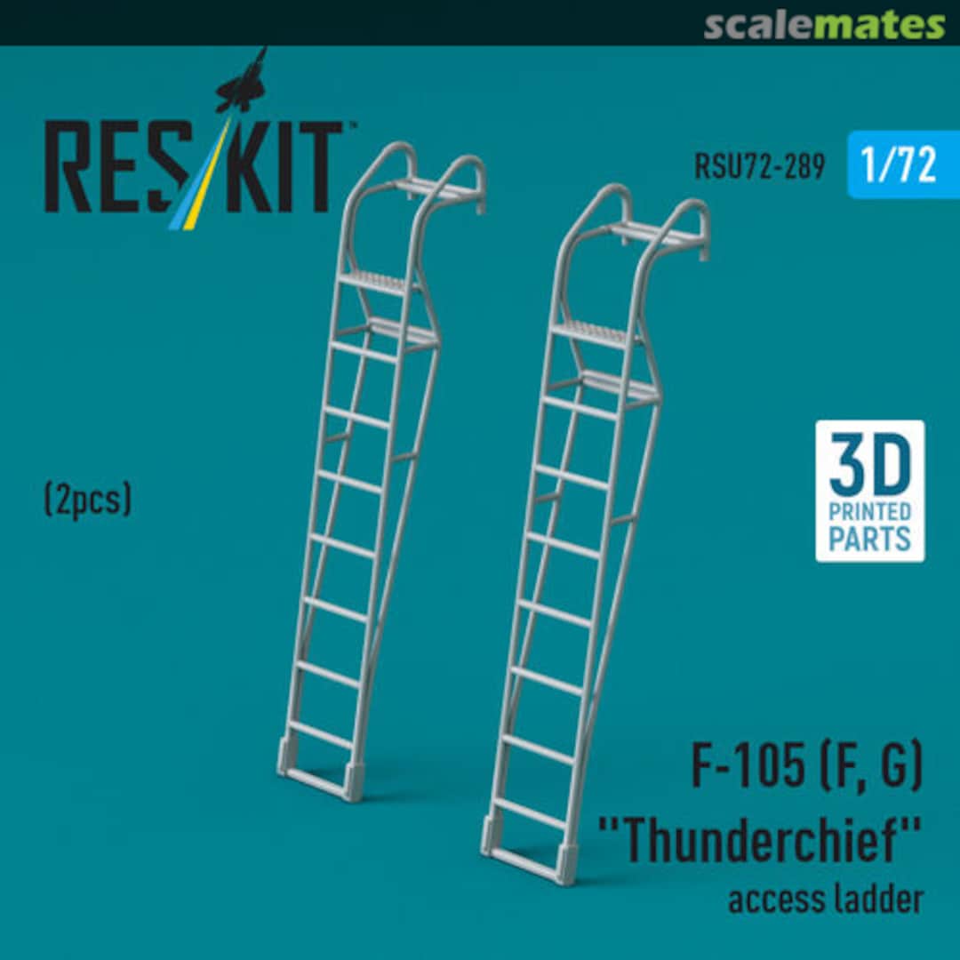 Boxart F-105 (F, G) Thunderchief – access ladders (2 pcs) RSU72-0289 ResKit Boxart F-105 (F, G) Thunderchief – access ladders (2 pcs) RSU72-0289 ResKit