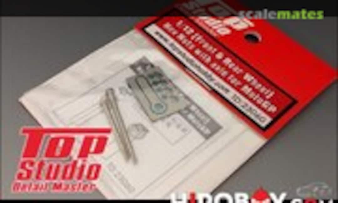 1:12 Hex nuts with axle for front and rear MotoGP wheel (Top Studio TD23060) TD23060