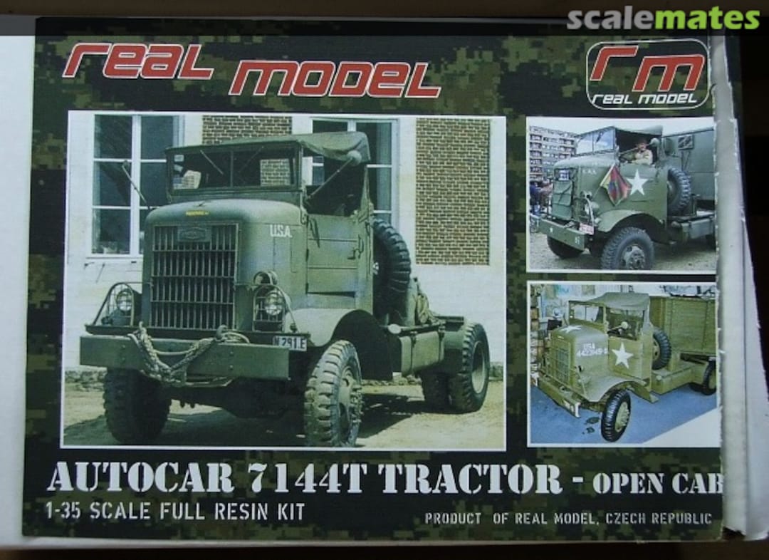Boxart Autocar U-7144-T Tractor, 4-ton, 4x4 RM35075 Real Model Boxart Autocar U-7144-T Tractor, 4-ton, 4x4 RM35075 Real Model