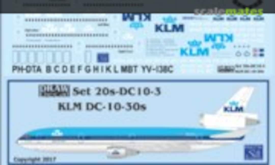 1:200 KLM DC-10-30s (Draw Decal 20s-DC10-3) 20s-DC10-3
