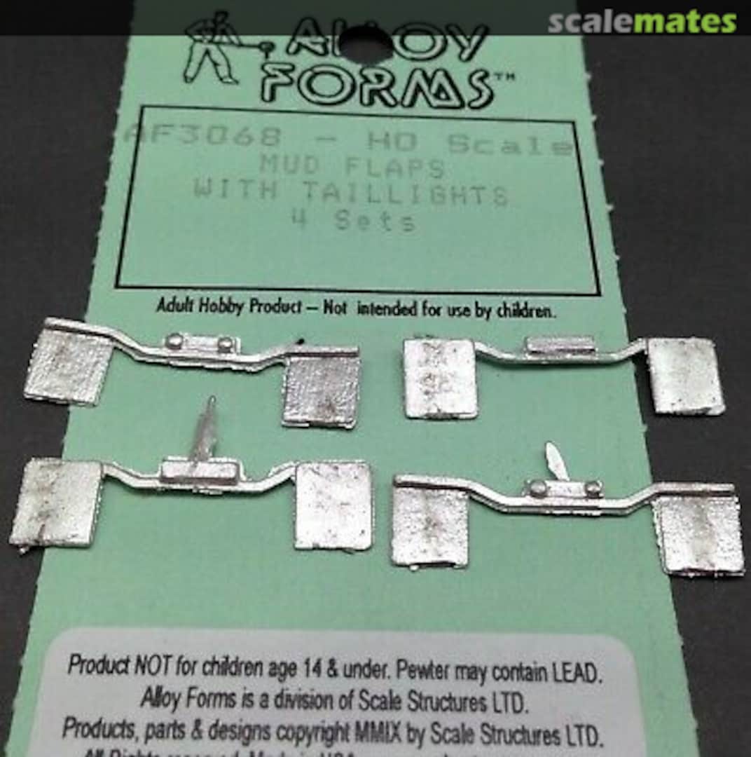 Boxart Mud Flaps with Tail Lights AF-3068 Alloy Forms Boxart Mud Flaps with Tail Lights AF-3068 Alloy Forms