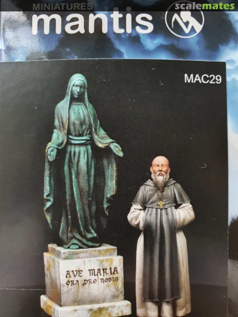 Boxart Statue & Monk MAC29 Mantis Miniatures Boxart Statue & Monk MAC29 Mantis Miniatures