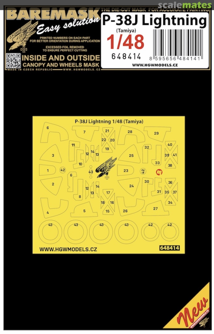 Boxart P-38J Lightning 648414 HGW Models Boxart P-38J Lightning 648414 HGW Models