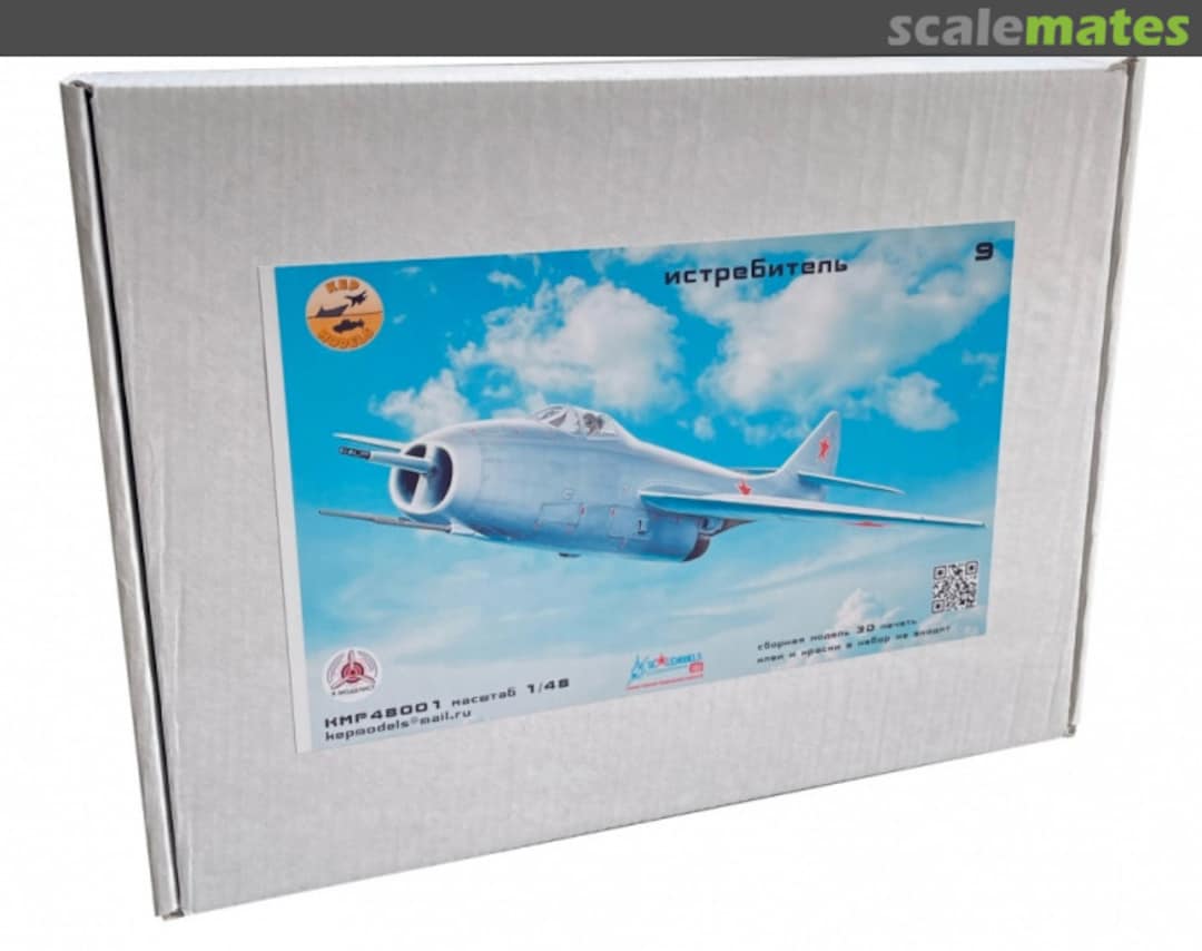 Boxart Fighter MiG-9 KMP48001 KEPmodels Boxart Fighter MiG-9 KMP48001 KEPmodels