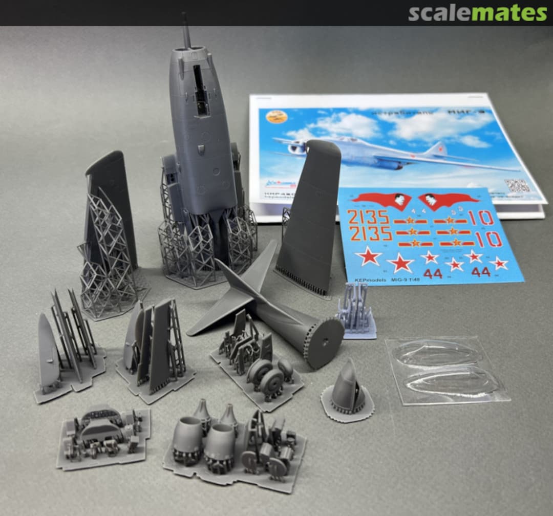 Contents Fighter MiG-9 KMP48001 KEPmodels Contents Fighter MiG-9 KMP48001 KEPmodels