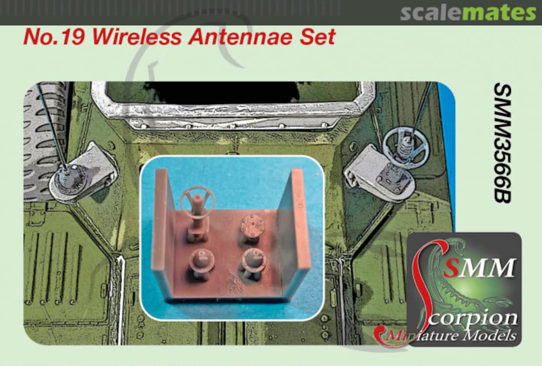 Boxart No.19 Wireless Antennae Set SMM3566B Scorpion Miniature Models