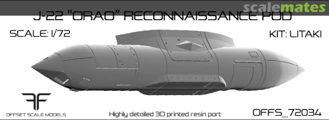 Boxart J-22 "Orao" Reconnaissance pod OFFS_72034 Offset Scale Models Boxart J-22 "Orao" Reconnaissance pod OFFS_72034 Offset Scale Models