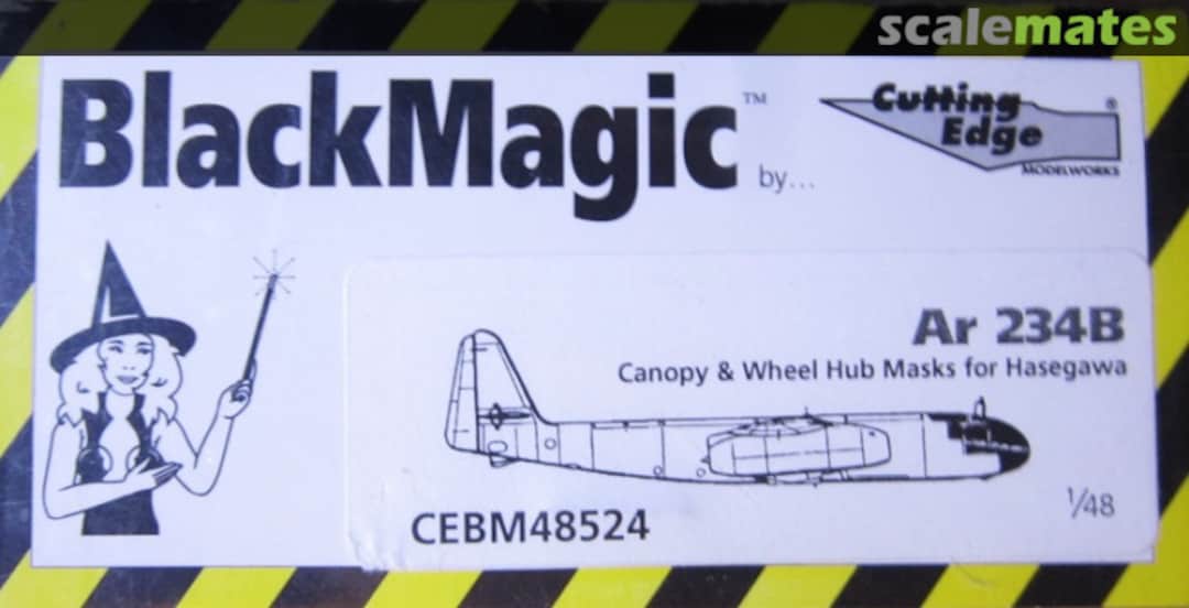 Boxart Ar 234B Canopy & Wheel Hub Mask CEBM48524 Cutting Edge Modelworks