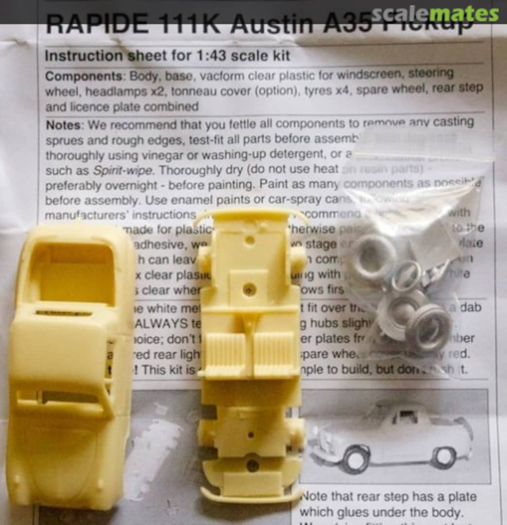 Boxart Austin A35 Pickup 111K Rapide Boxart Austin A35 Pickup 111K Rapide