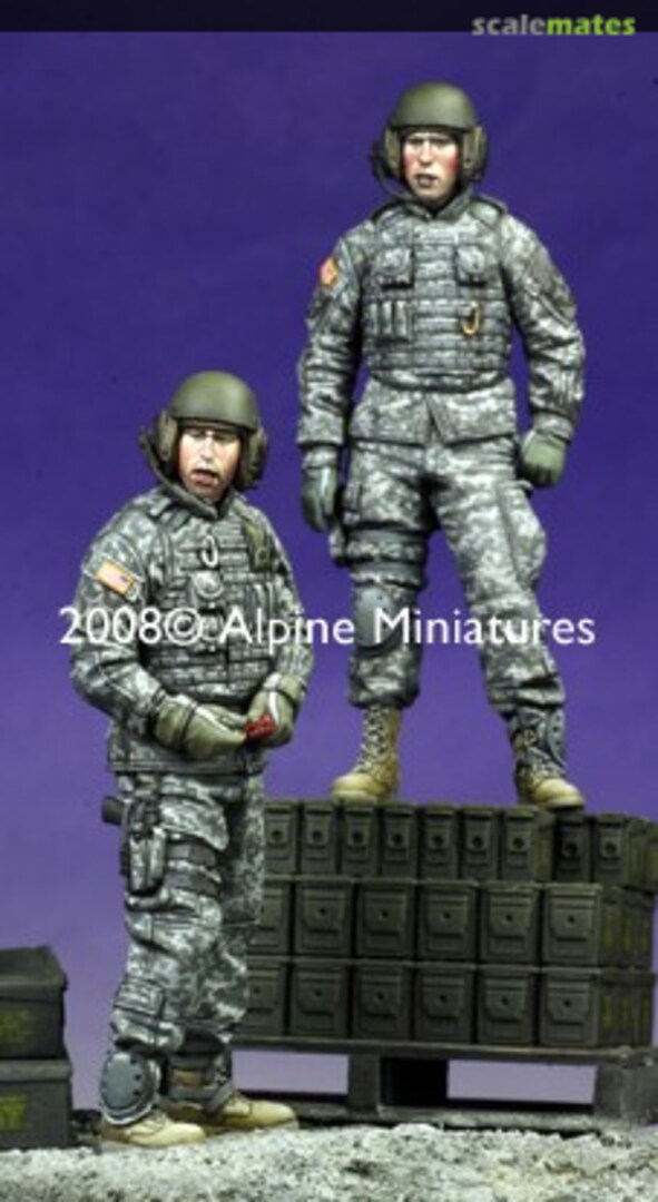 Boxart Modern US AFV Crew Set (2 Figures) 35071 Alpine Miniatures