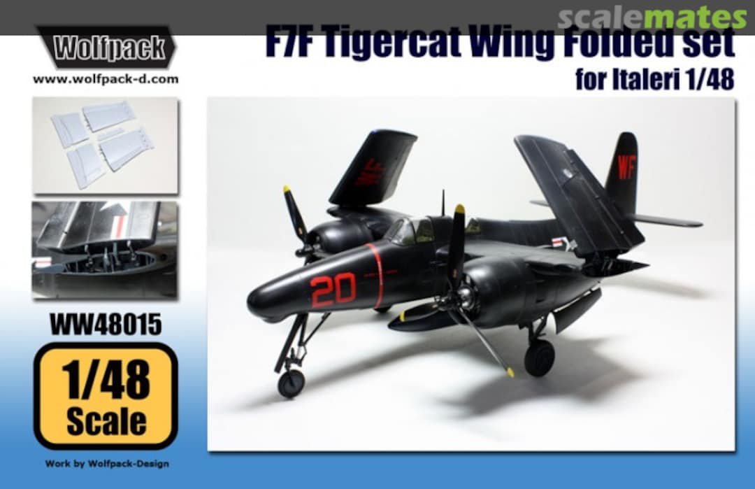 Boxart F7F Tigercat Wing Folded Set WW48015 Wolfpack Boxart F7F Tigercat Wing Folded Set WW48015 Wolfpack