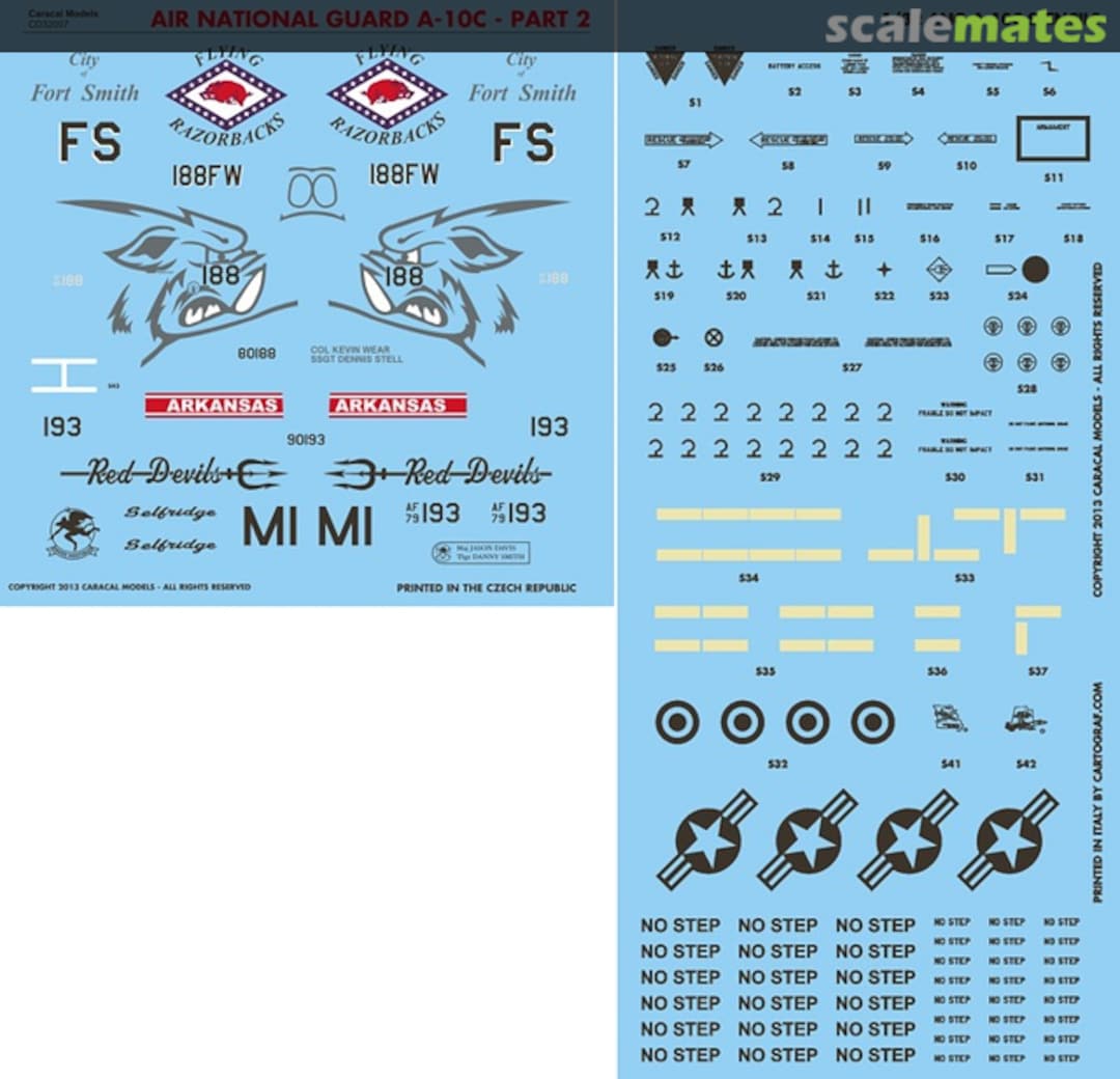 Boxart Air National Guard A-10C - Part 2 CD32007 Caracal Models Boxart Air National Guard A-10C - Part 2 CD32007 Caracal Models