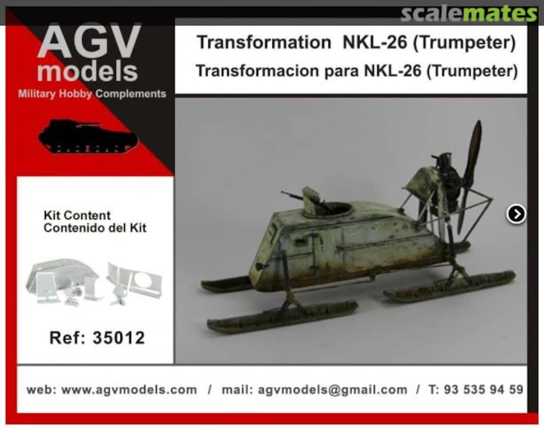Boxart Transformation NKL 26 Aerosan 35012 AGV Models