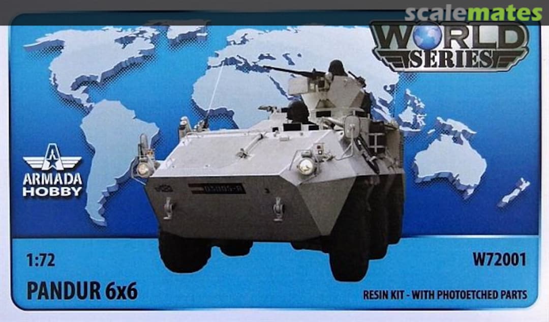 Boxart Austrian 6x6 APC Pandur (resin kit & PE set) W72001 Armada Hobby Boxart Austrian 6x6 APC Pandur (resin kit & PE set) W72001 Armada Hobby