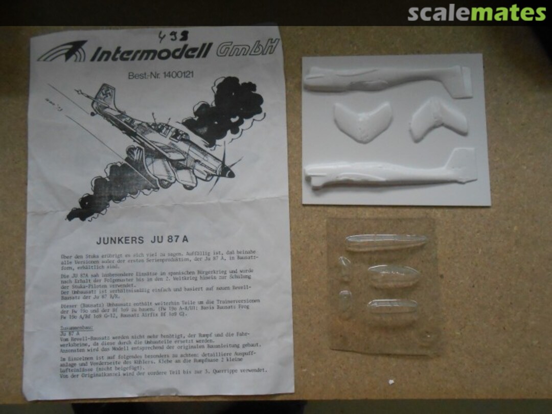 Boxart Junkers Ju 87 A 1400121 Intermodell Boxart Junkers Ju 87 A 1400121 Intermodell