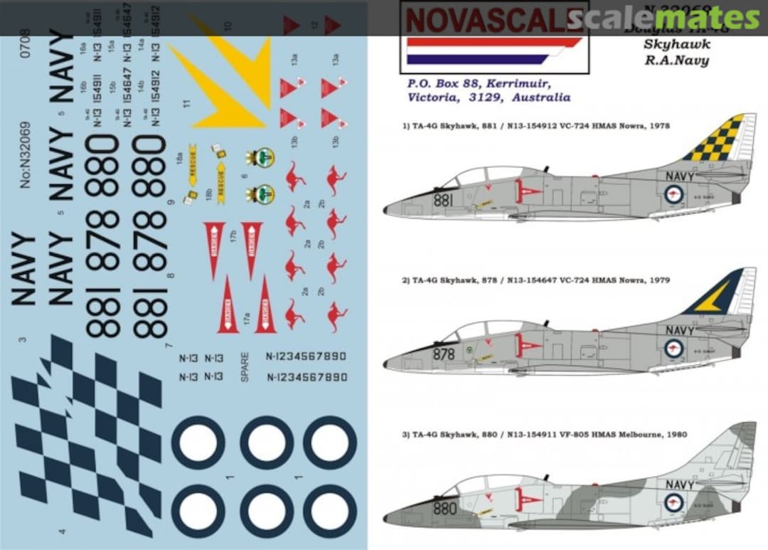 Boxart Douglas TA-4G Skyhawk R.A.N. N-32069 Novascale