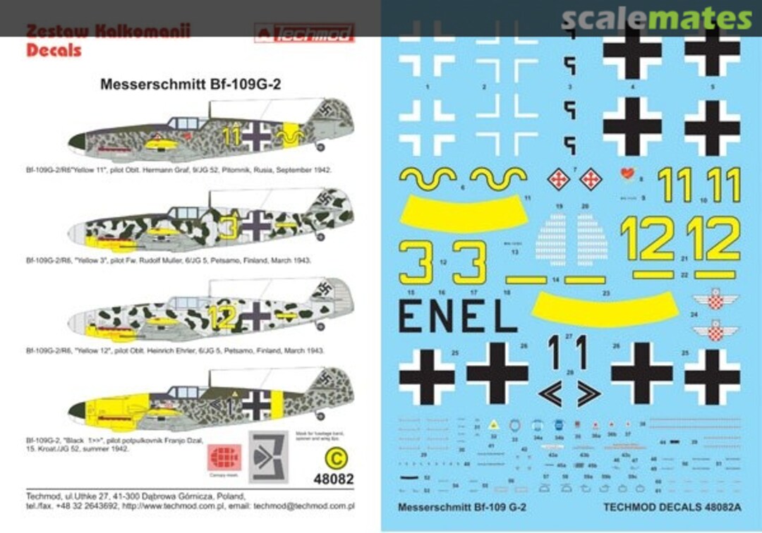Boxart Messerschmitt Bf 109G-2 48082 Techmod Boxart Messerschmitt Bf 109G-2 48082 Techmod
