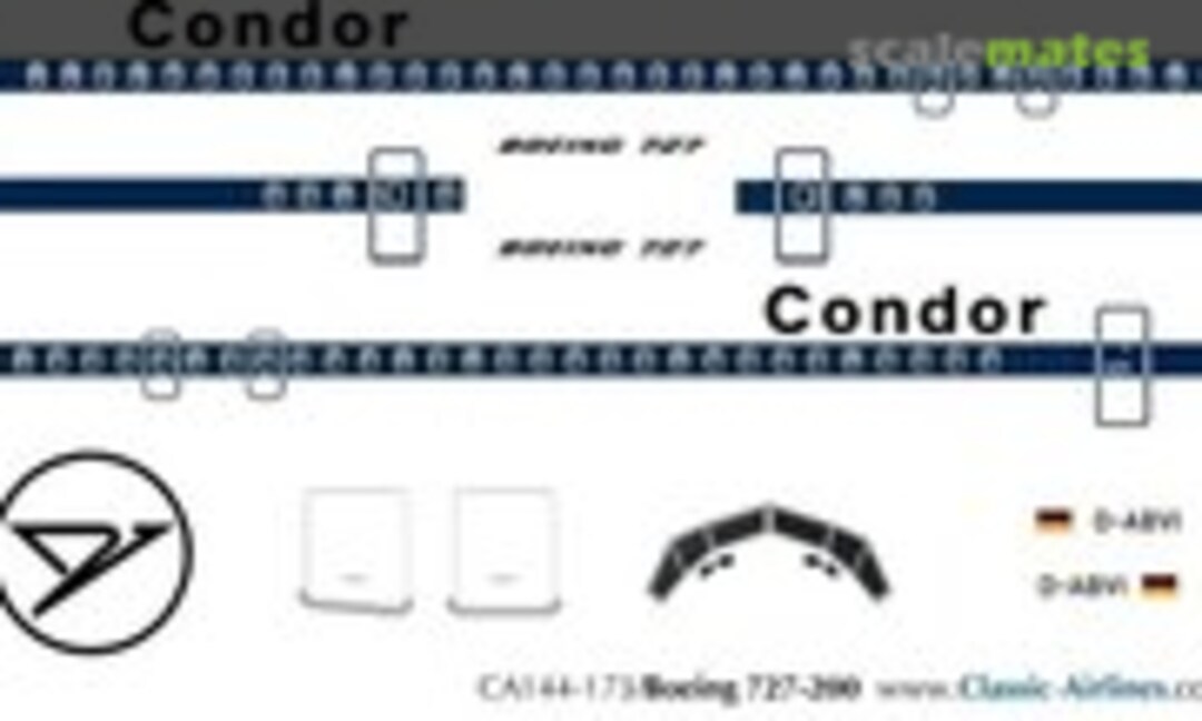 1:144 Condor (original) B727-200 (Classic Airlines CA144-205) CA144-205