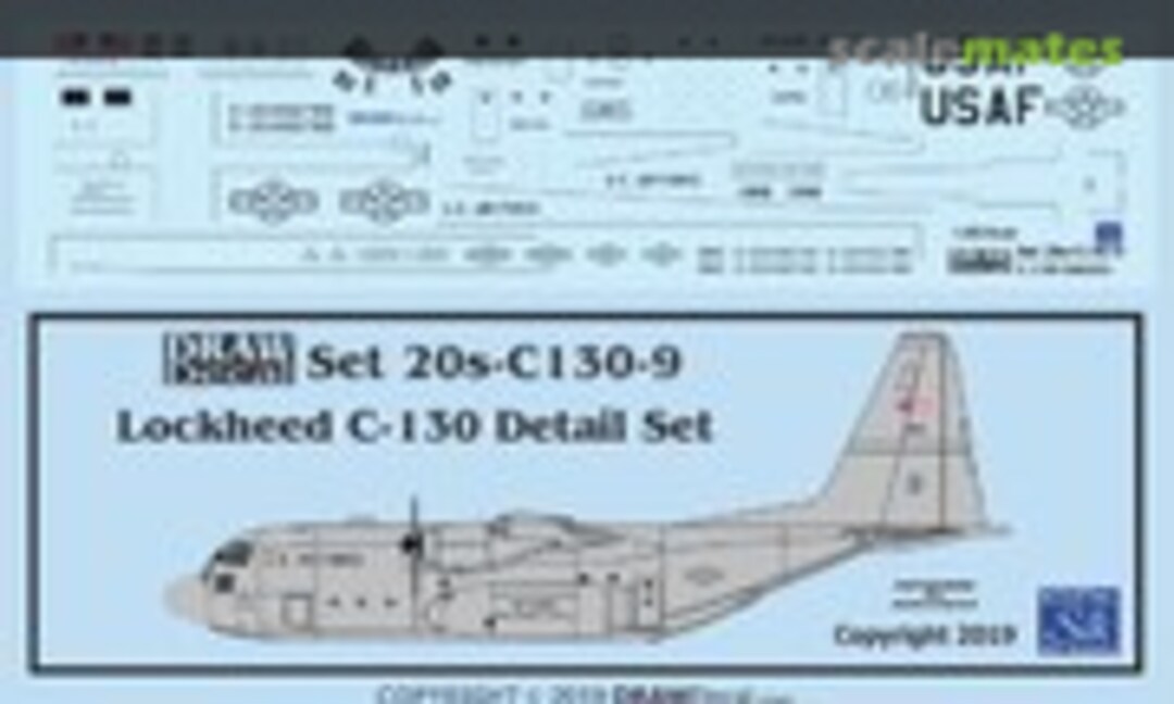1:200 Lockheed C-130 details (Draw Decal 20s-C130-9) 20s-C130-9