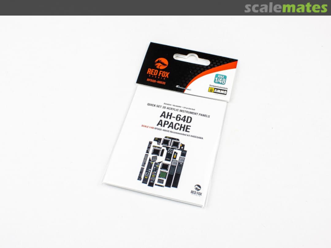 Boxart AH-64D Apache Longbow Quick Set 3D Acrylic Instrument Panel RFSQS-48035 Red Fox Studio Boxart AH-64D Apache Longbow Quick Set 3D Acrylic Instrument Panel RFSQS-48035 Red Fox Studio