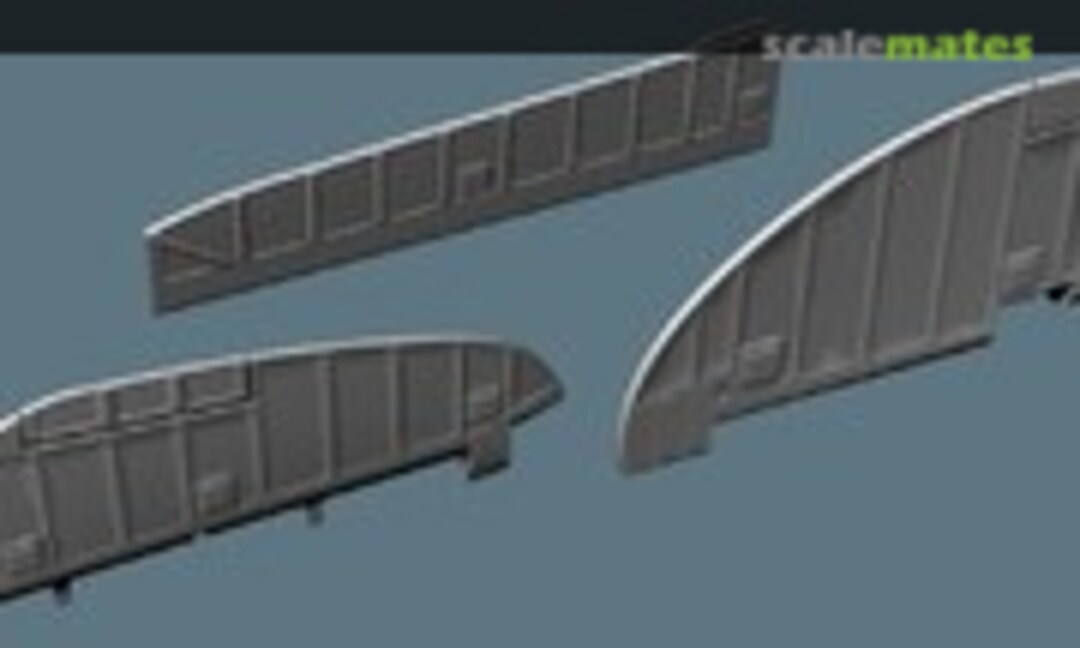 1:48 Curtiss H75/P-36 control surfaces (Vespa Model Kits u/k) u/k