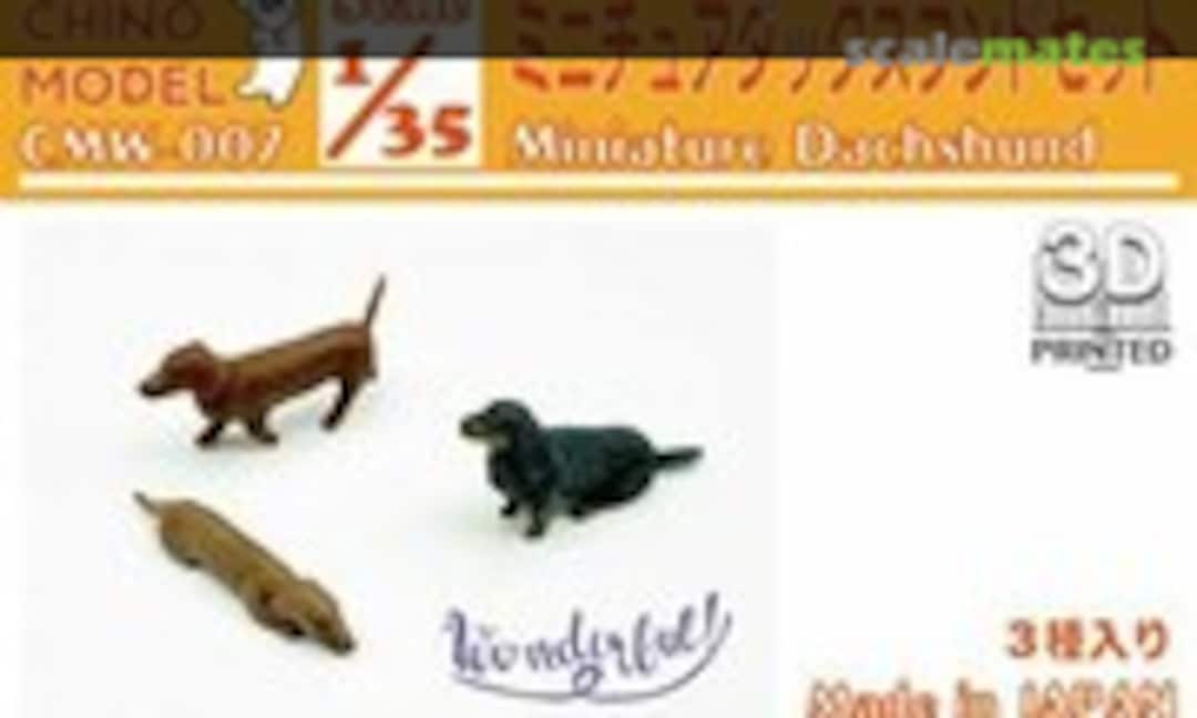 1:35 Miniature Dachshund set (Chino Model CMW-007) CMW-007