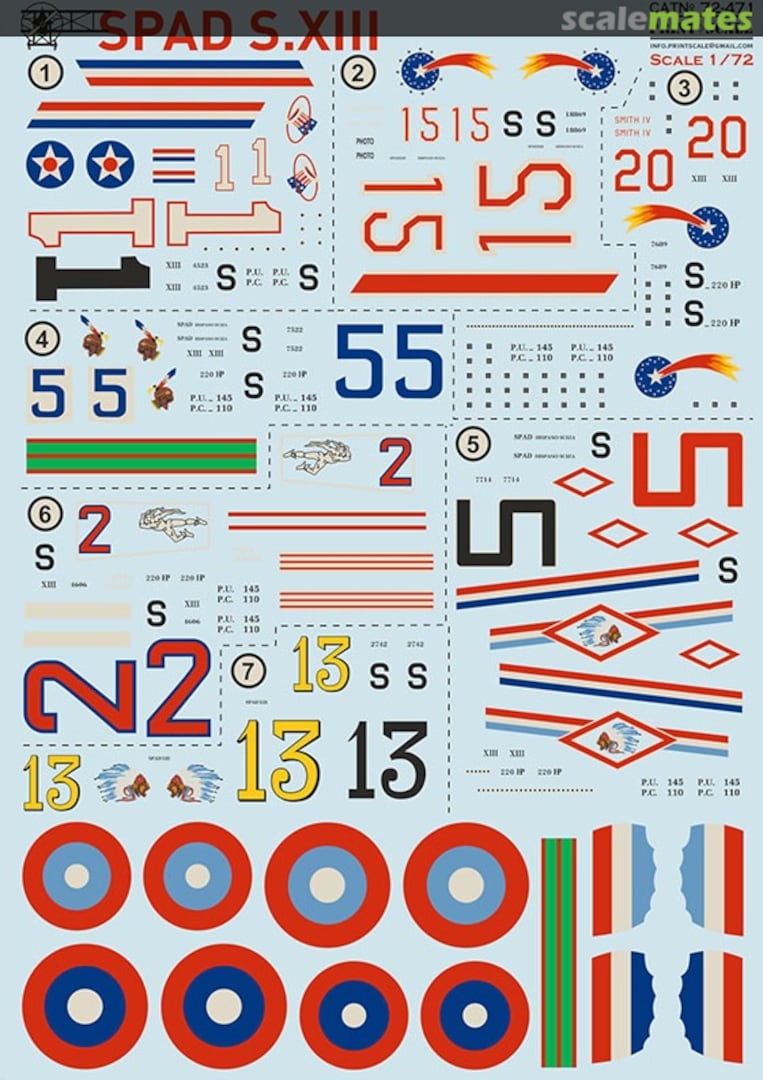 Boxart SPAD S.XIII 72-471 Print Scale Boxart SPAD S.XIII 72-471 Print Scale